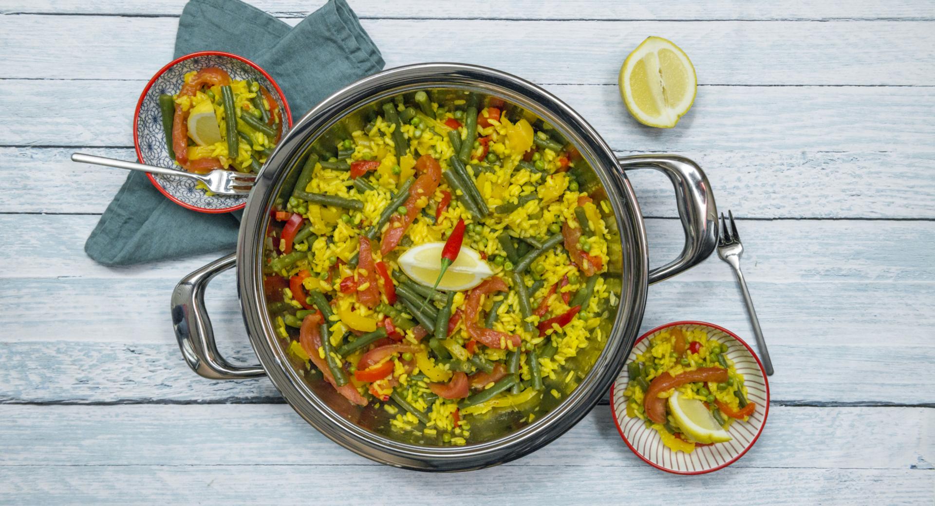 paella de verduras