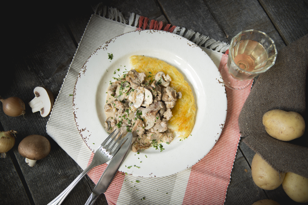 tortilla con champiñones