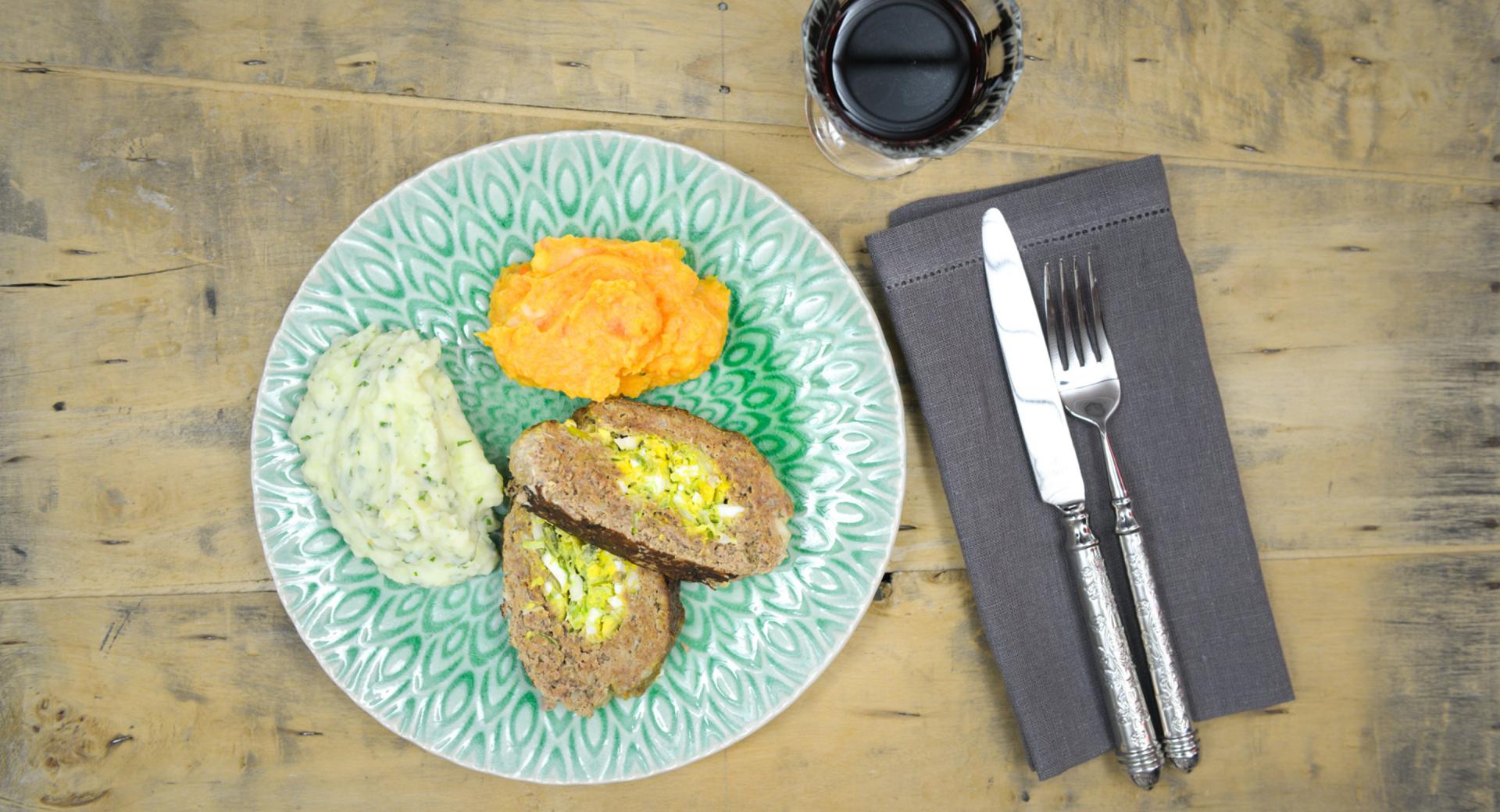 Pastel De Carne De Res Relleno Con Championes Receta Paso A