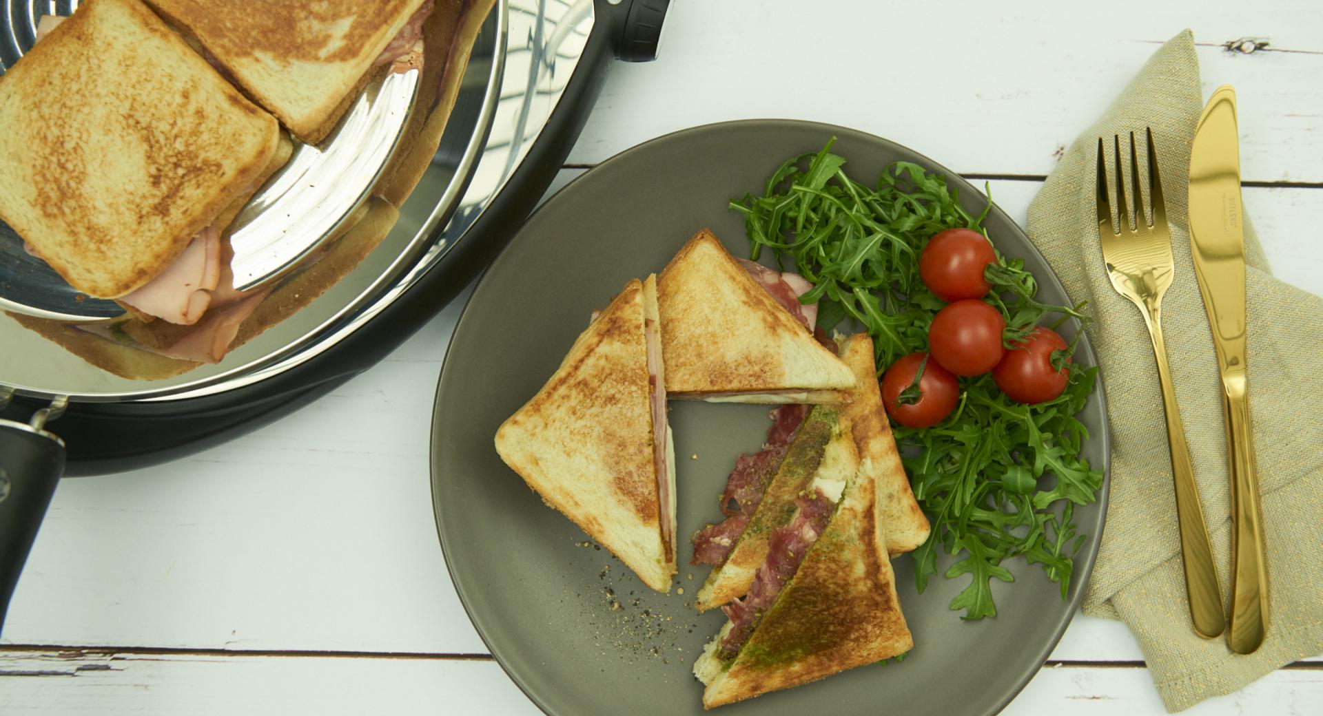 Sándwich picante Croque Monsieur 