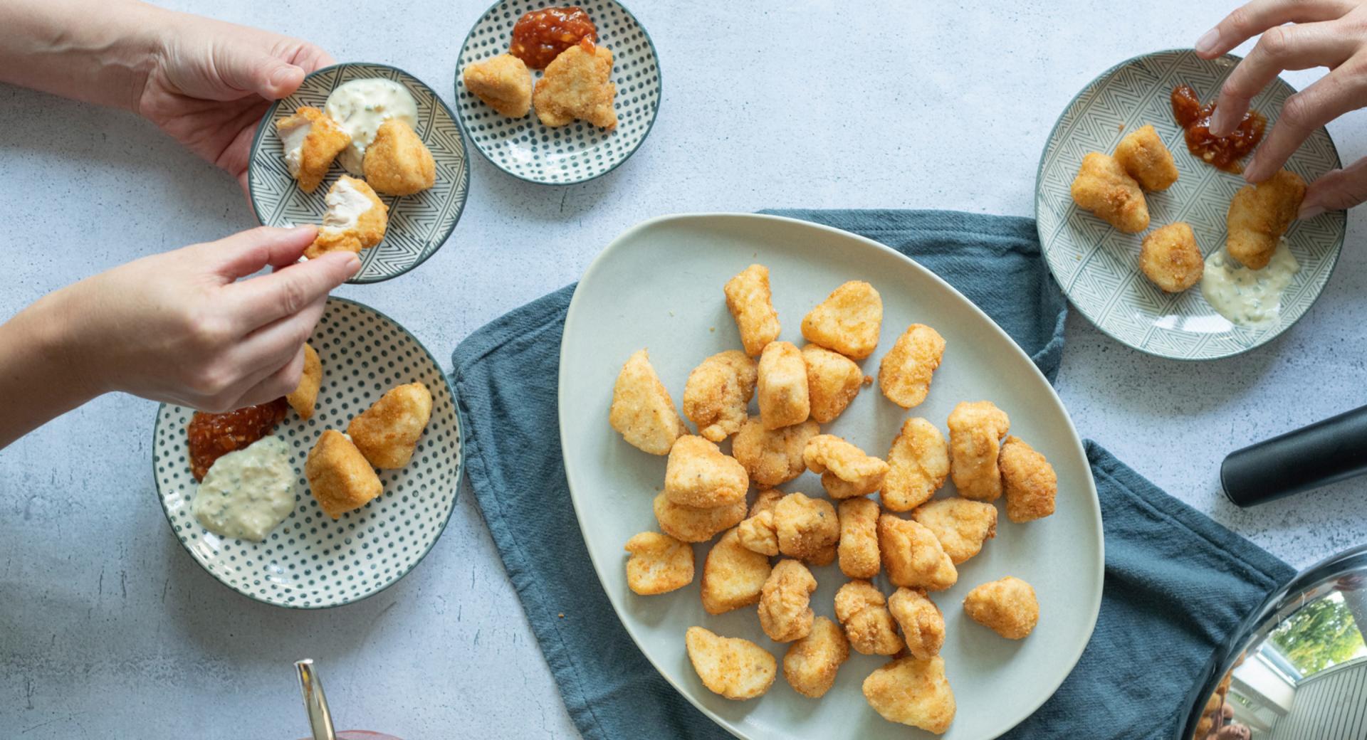 Nuggets de pollo y de pescado