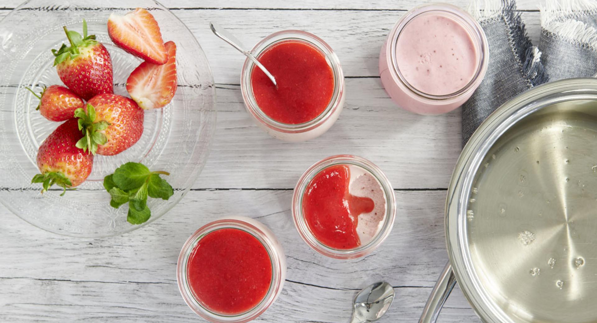 Mousse de fresas