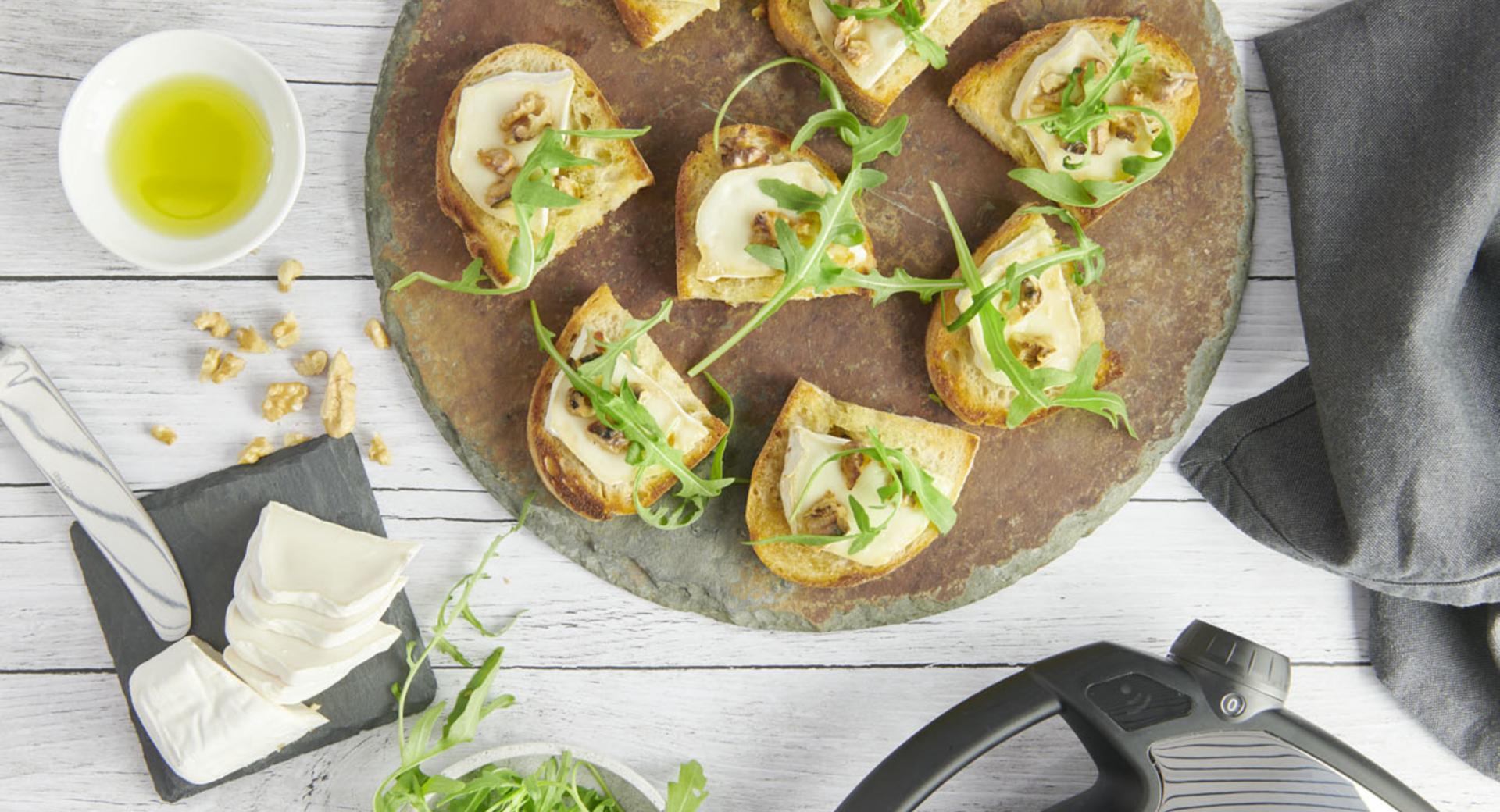 Bruschetta con queso de cabra