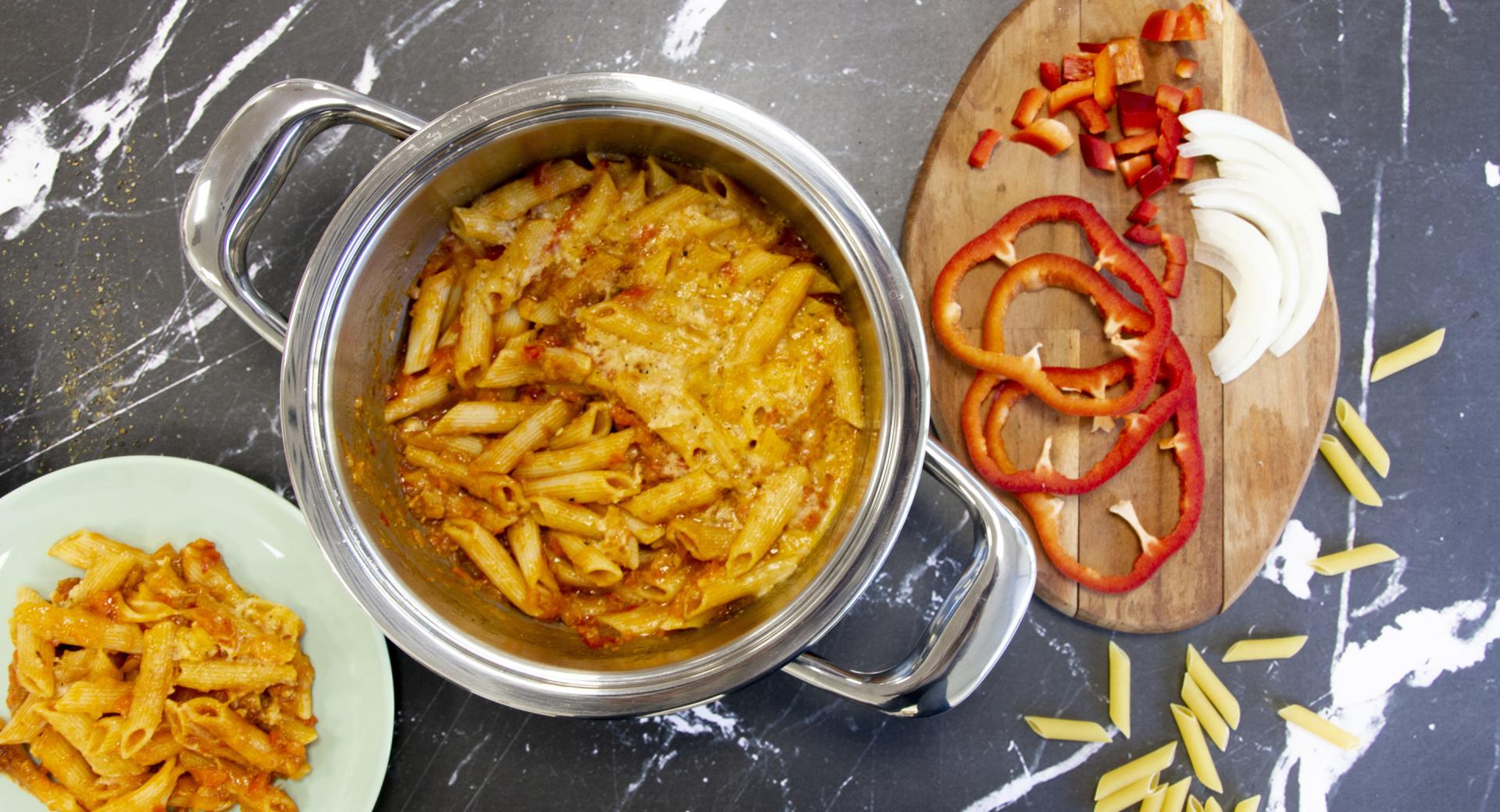 Macarrones con atún gratinados