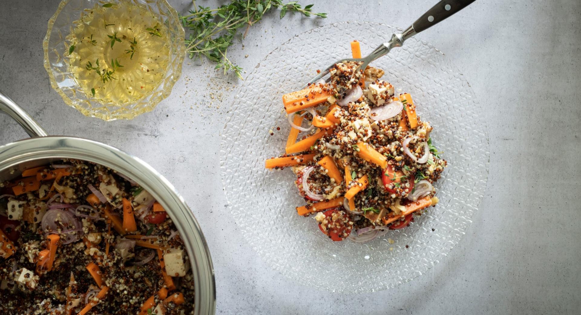 Ensalada vegana de quinoa