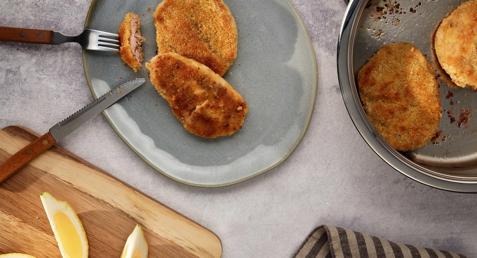 Escalope empanado al estilo croata