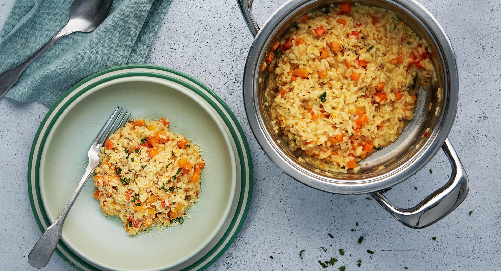 Risotto de calabaza con salvia