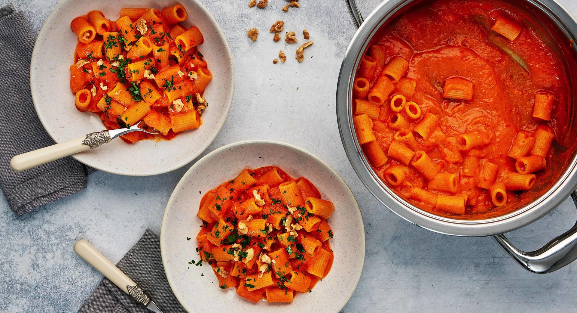 One-pot pasta con calabaza