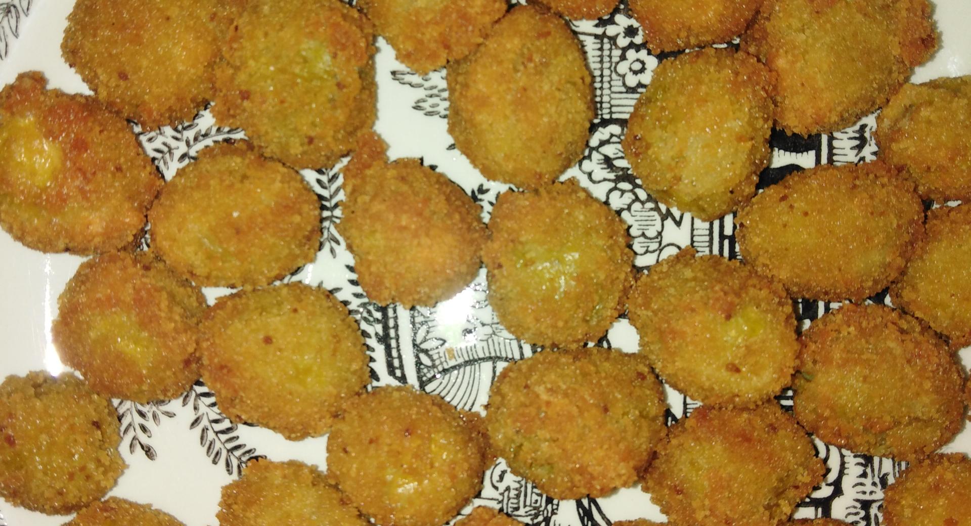 Aceitunas rellenas fritas