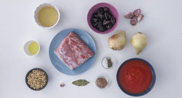 Preparación de los ingredientes