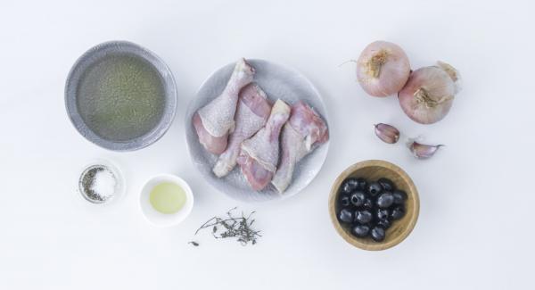 Preparación de los ingredientes