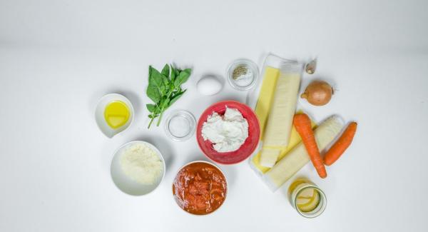 Preparación de los ingredientes