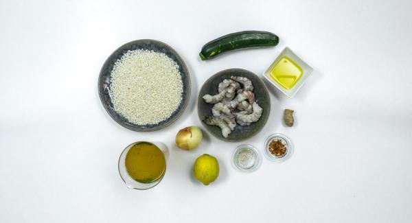 Preparación de los ingredientes