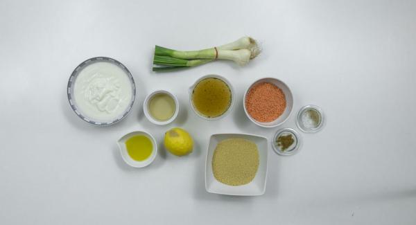 Preparación de los ingredientes