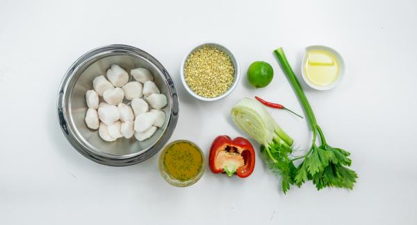 Preparación de los ingredientes