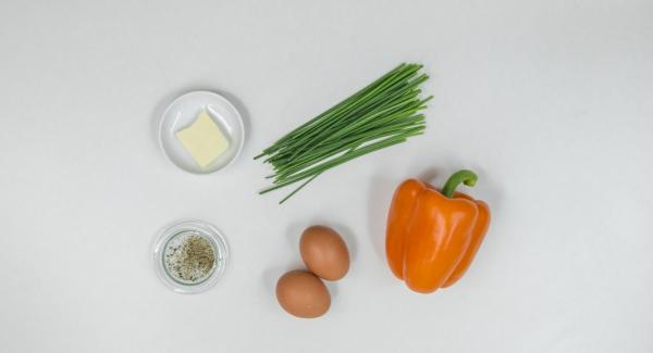 Preparación de los ingredientes.