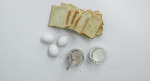 Preparación de los ingredientes.