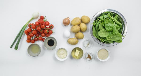 Preparación de los ingredientes.