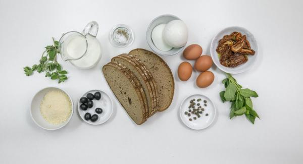 Preparación de los ingredientes.