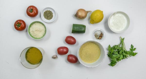 Preparación de los ingredientes