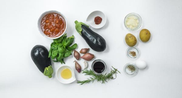 Preparación de los ingredientes.