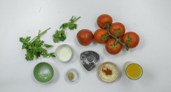 Preparación de los ingredientes