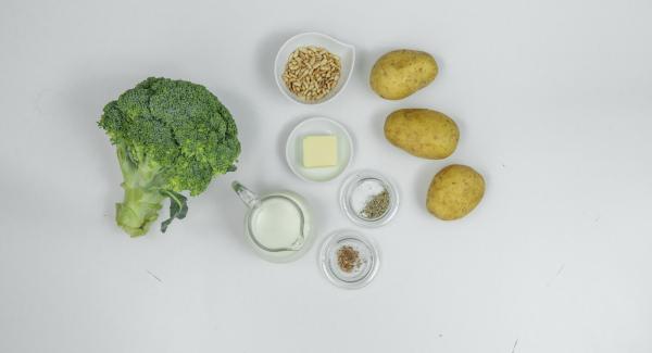 Preparación de los ingredientes.