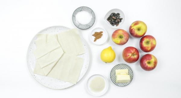 Preparación de los ingredientes.