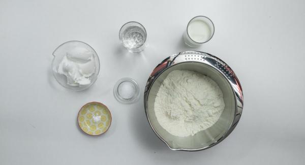 Preparación de los ingredientes.