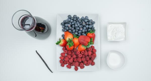 Preparación de los ingredientes.