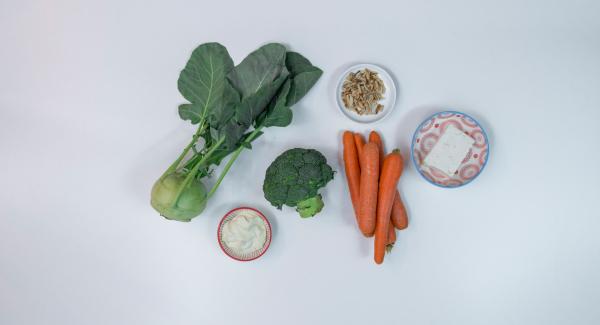 Preparación de los ingredientes.