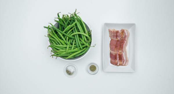 Preparación de los ingredientes.