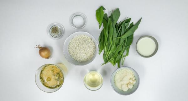 Preparación de los ingredientes.