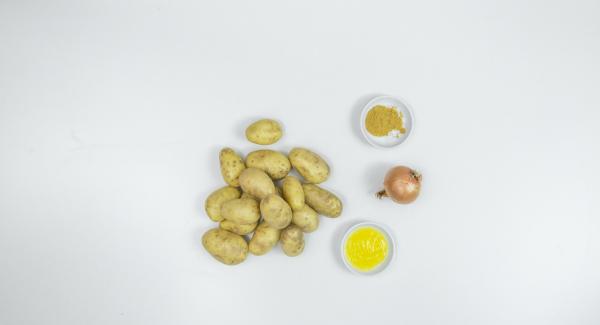 Preparación de los ingredientes.