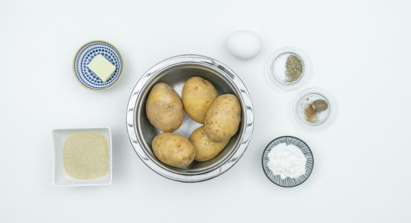 Preparación de los ingredientes.