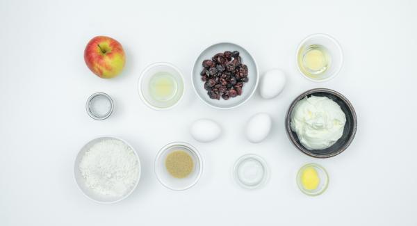 Preparación de los ingredientes.