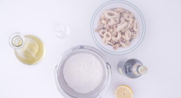 Preparación de los ingredientes.