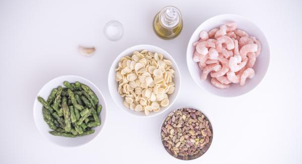 Preparación de los ingredientes.