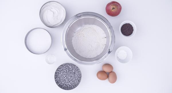 Preparación de los ingredientes.