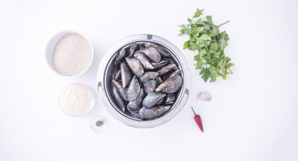 Preparación de los ingredientes.