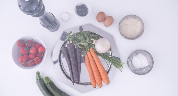 Preparación de los ingredientes.