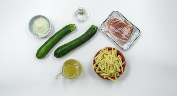 Preparación de los ingredientes.