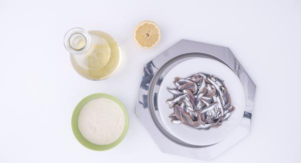 Preparación de los ingredientes.