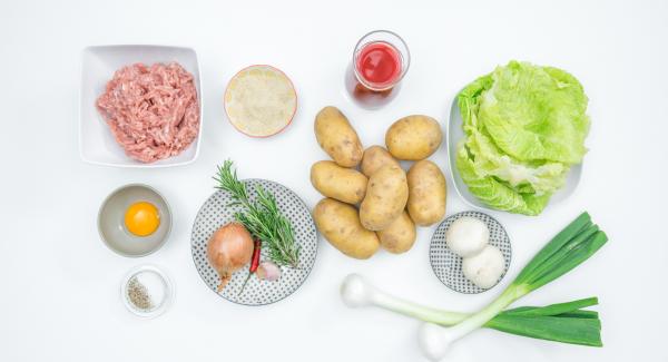 Preparación de los ingredientes.