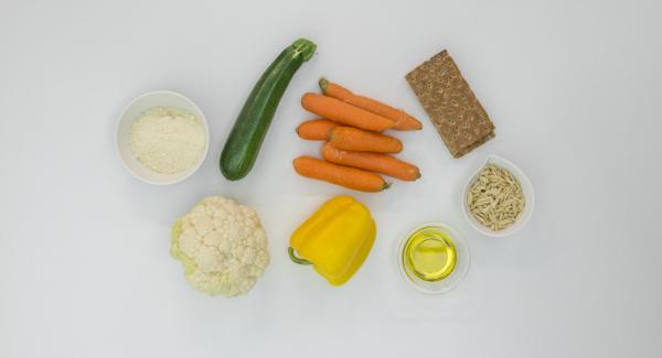 Preparación de los ingredientes.