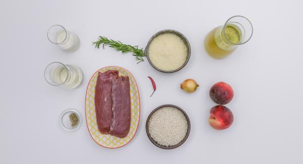 Preparación de los ingredientes.