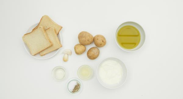 Preparación de los ingredientes.