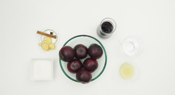 Preparación de los ingredientes.