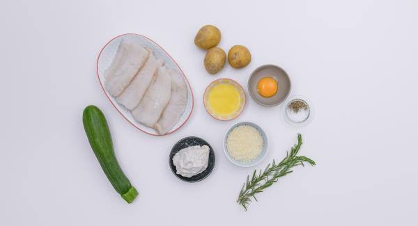 Preparación de los ingredientes.