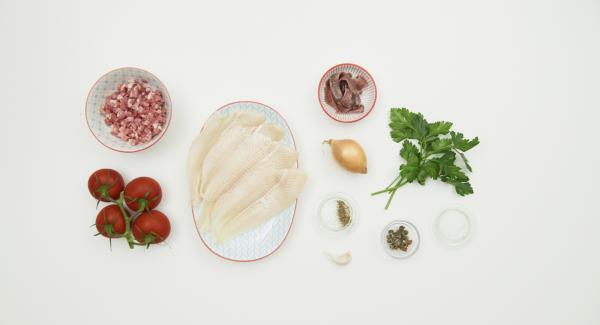 Preparación de los ingredientes.